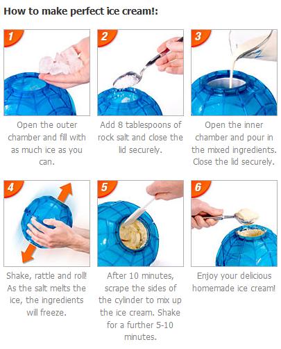ice cream ball instructions