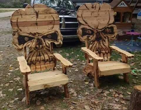 skull pallet chair instructions