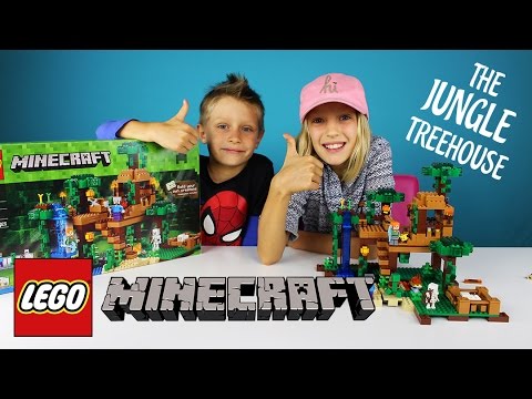 lego minecraft jungle treehouse instructions