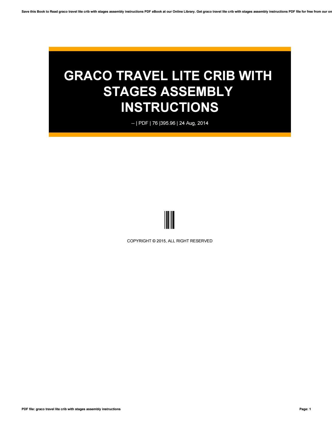 graco travel lite crib instructions