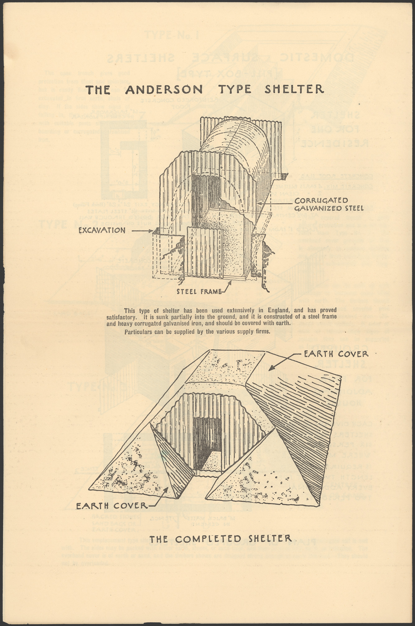 air raid shelter instructions