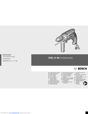 bosch gsb 500 re instruction manual