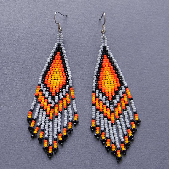 native american beaded earrings instructions