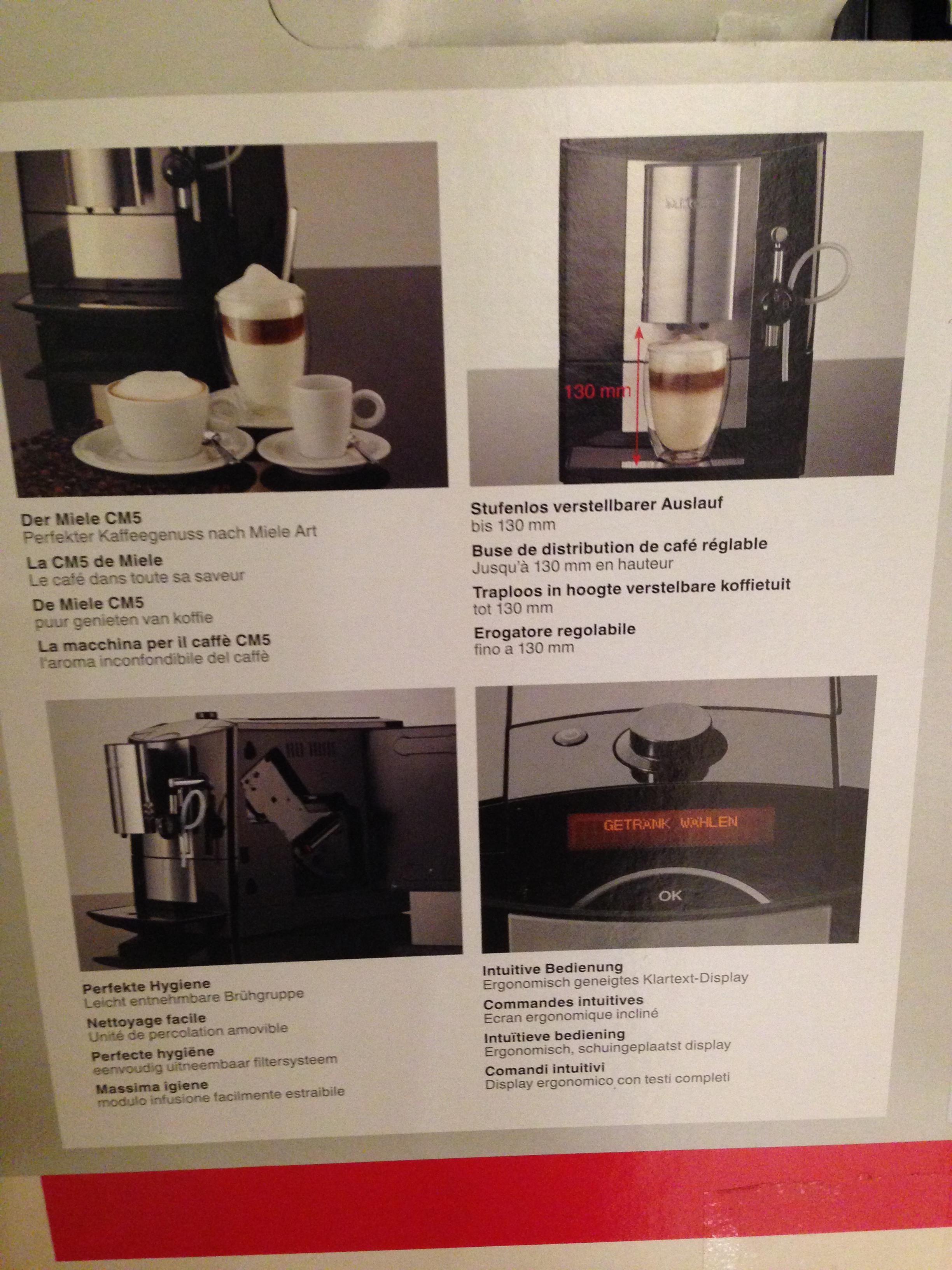 miele cappuccino maker instructions