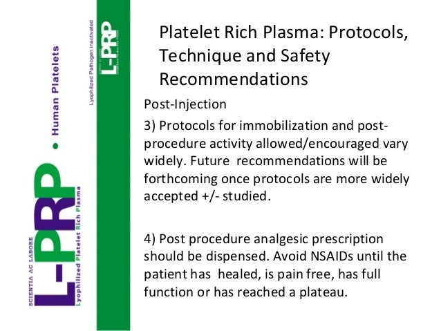 post prp injection instructions