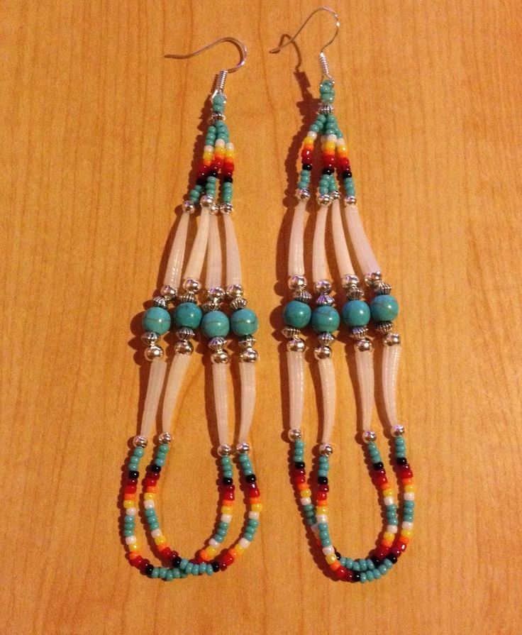 native american beaded earrings instructions