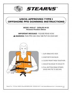 immersion suit donning instructions