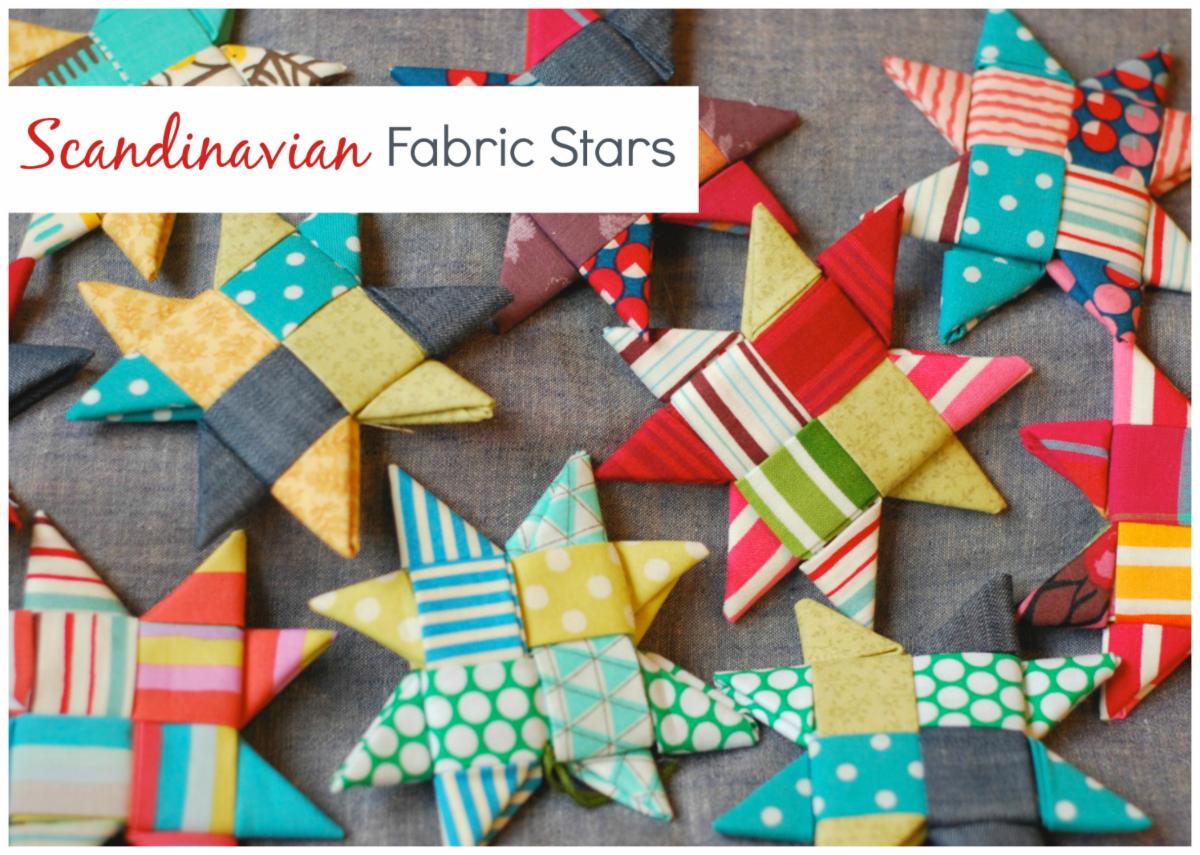 folded fabric stars instructions