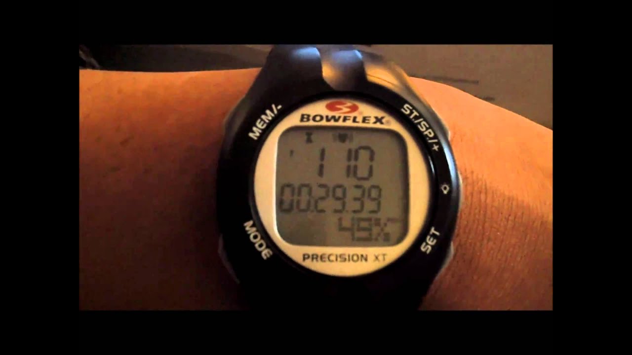 bowflex precision xt heart rate monitor instructions