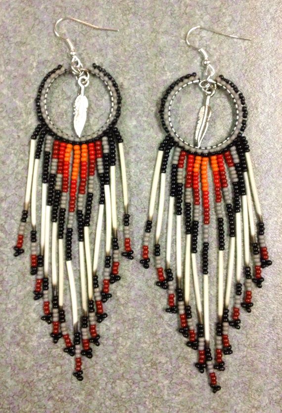 native american beaded earrings instructions