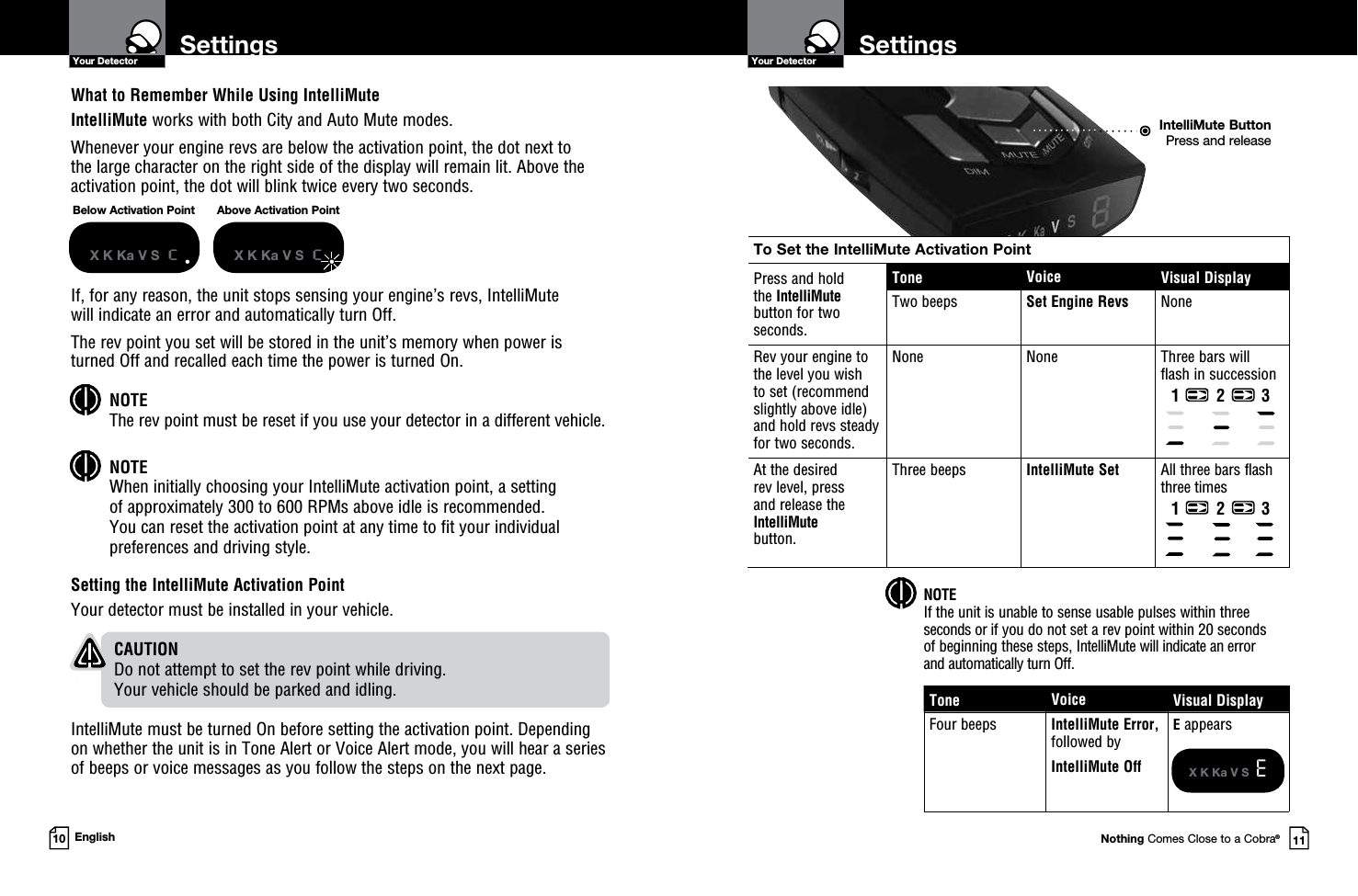 cobra radar detector instructions