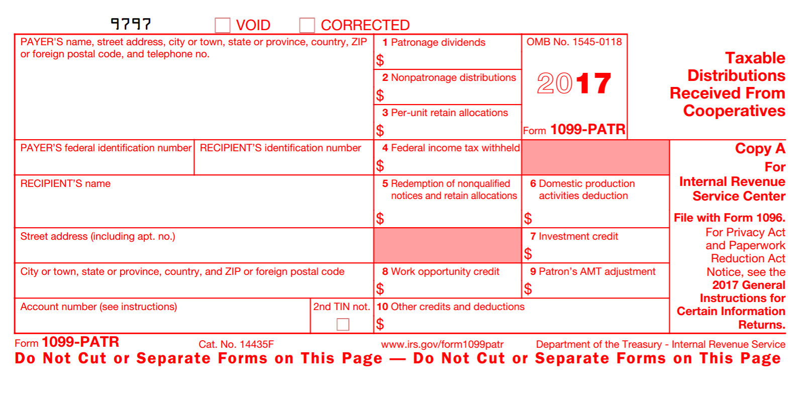 form 3922 instructions for recipient