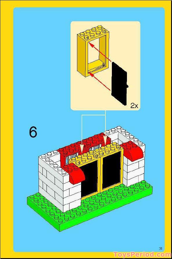 lego house building instructions