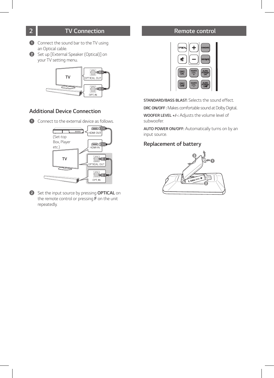 lg sound bar setup instructions