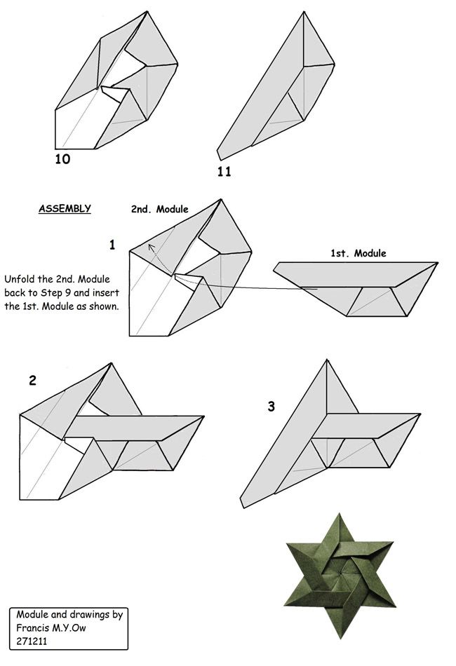 origami star folding instructions