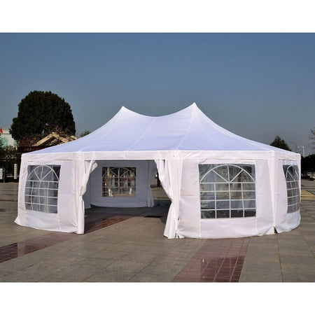 outsunny decagonal party tent instructions